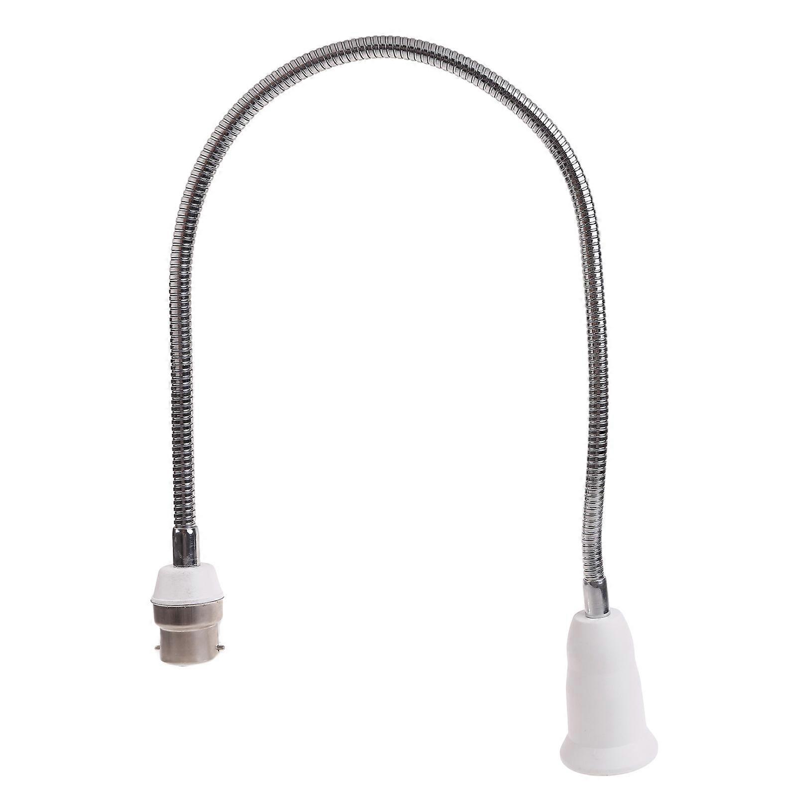 Universal B22 to E27 Extended Lamp Holder Adapter 360 Degree Rotatable Light Bulb Socket Converter for Various LED Light