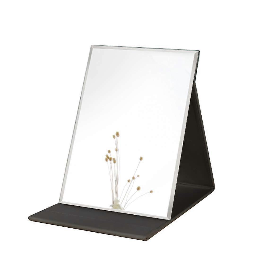8.27X5.9 Inch Large Super HD Foldable Makeup Mirror with Adjustable Angles and Anti-Slip Base for Travel and Home Use