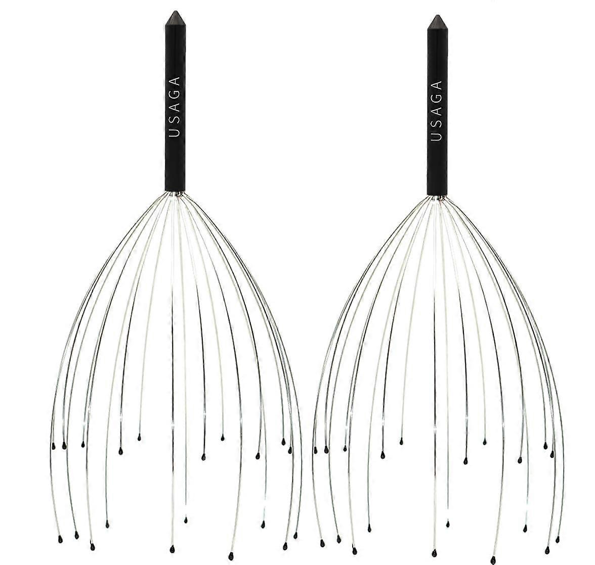 20 Fingers Head Massager Scalp Scratcher for Relaxation Black Color Ideal for Stress Relief and Stocking Stuffers