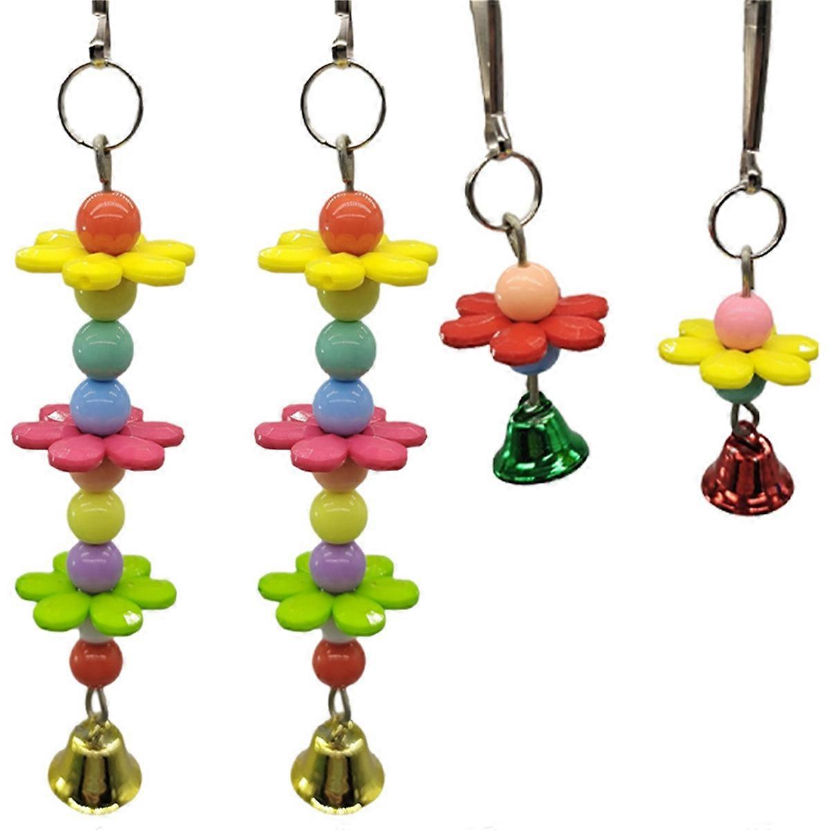 Random Color Bird Toys for Parrot Accessories Chewing Hanging Cage