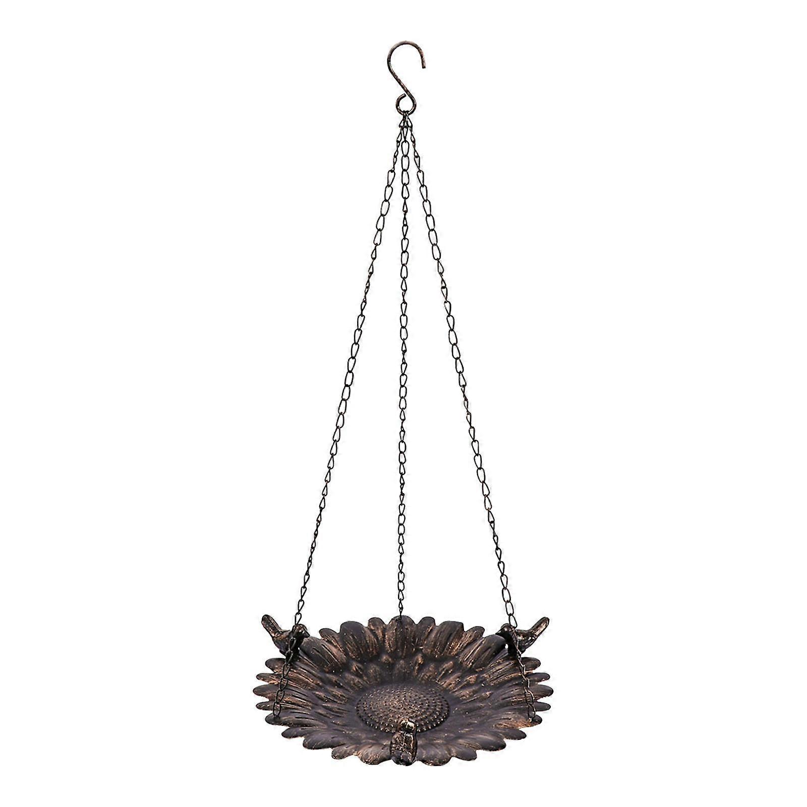 mangeoire à oiseaux rétro design décor suspendu bain d’oiseaux pour pic perroquets parc