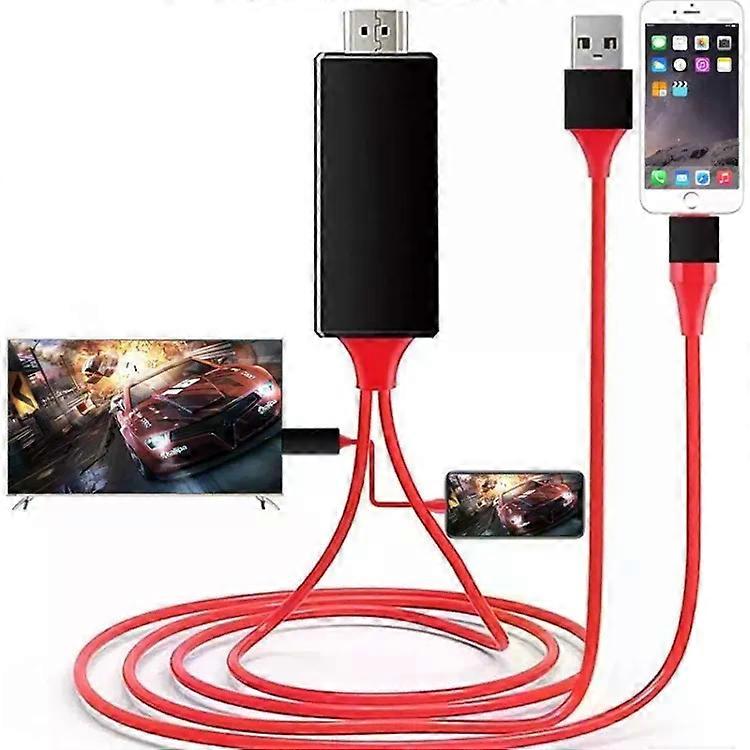 1080P HDMI Adapter Cable-2m 8 Pin Compatible with iPhone -