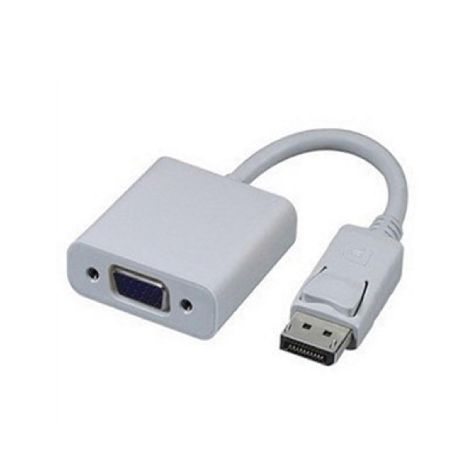 Large DP to VGA Cable, 0.2 M DisplayPort to VGA Adapter, Compatible with PC and Monitor, Color C