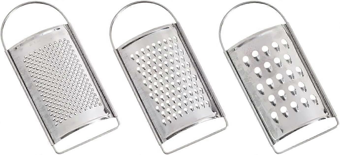 3 X Edelstahl Mini Käsereibe Slicer Zester Peeler Dicer Fruit Cutter Zitrone Zitrus Fein