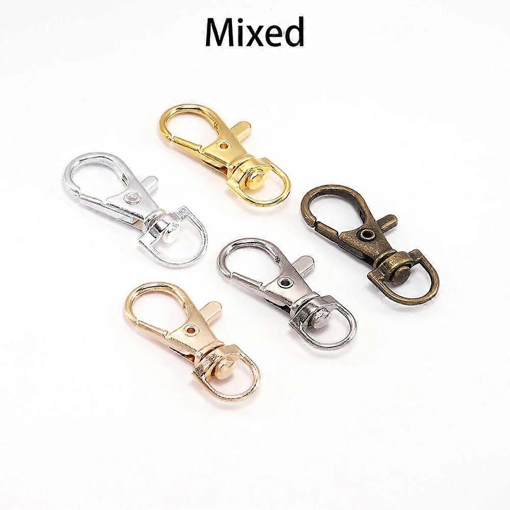 10pcs Split Key Ring Swivel Clasp Connectors For Bags, Belts, Dog Chains,