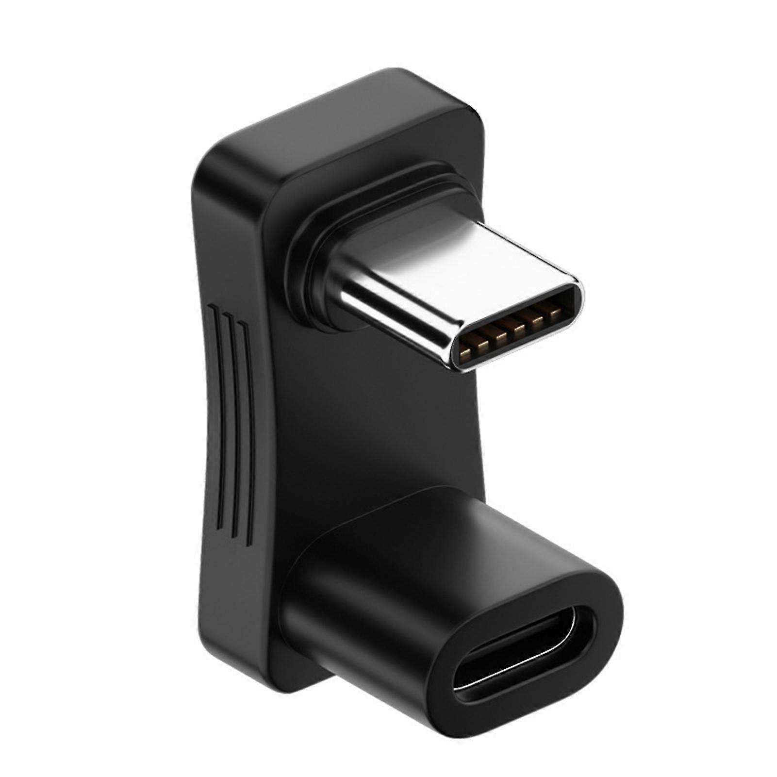 100W Type-C OTG Adapter 4K 60Hz Resolution 10Gbps High Speed Data Transfer U Shape 180 Degree Angled Type-C to USB 3.1 Extension Adapter