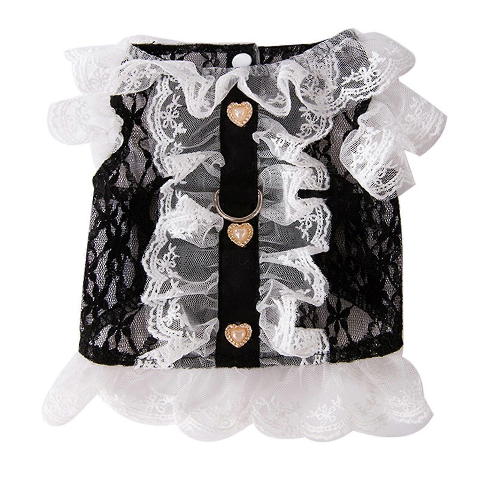 Permeable Polyester Laces Harnesses Vest Dog Cooling Vest Cats Harnesses Vest for Daily Walks Or Outdoor  XS