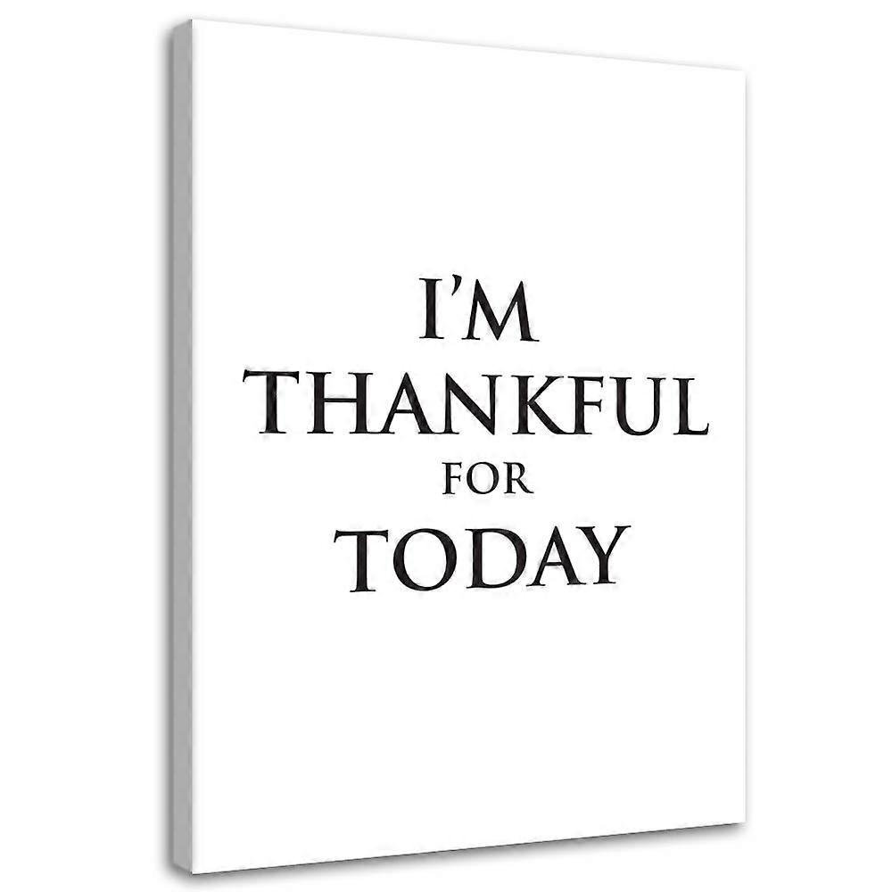 Impression sur toile, motivation Gratitude - 60x90