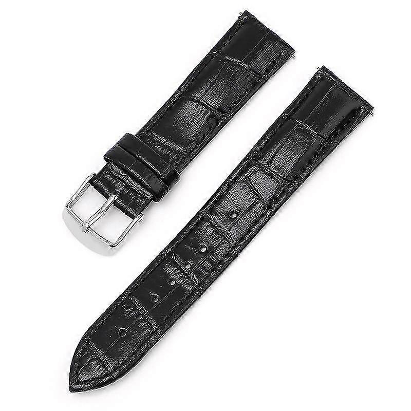 12/13/14/15/16/17MM Genuine Leather Strap Bamboo Grain Leather Watch Band