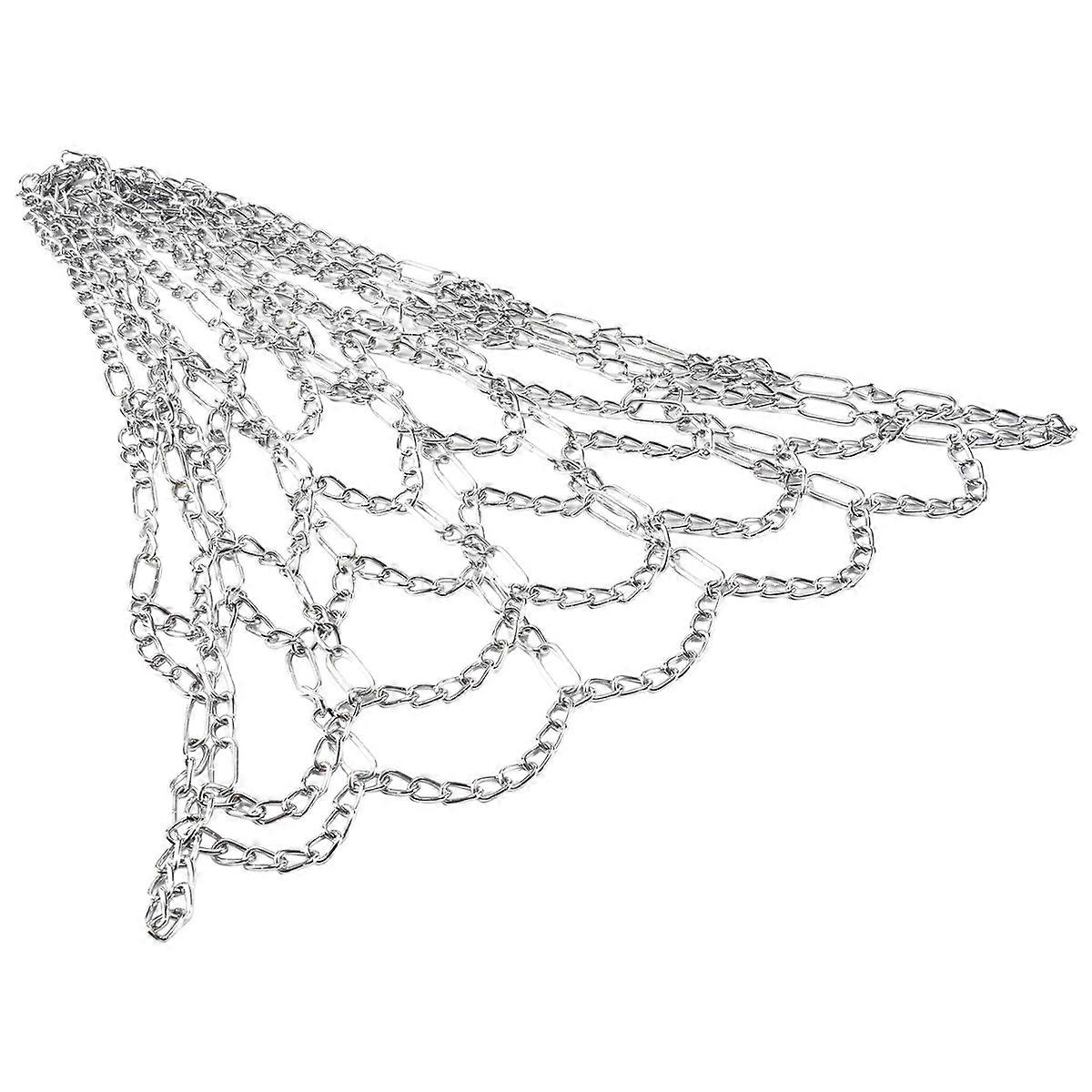 Sport Iron Chain Basketball Net Outdoor 12 Loops Standard Heavy Duty Basketball Goal Replacement Ne