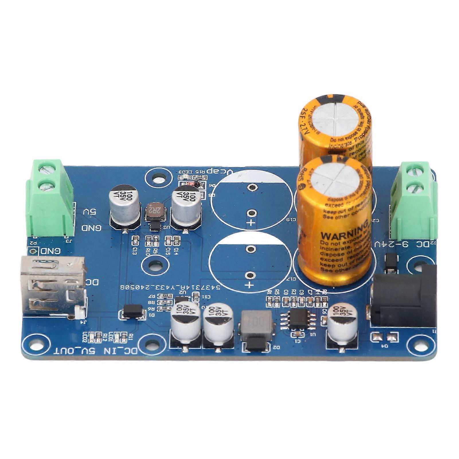 Super Capacitor UPS for RPI Uninterruptible Supply DC9‑24V Input DC5V3A Output 10‑60S Power Down Endurance Data Save