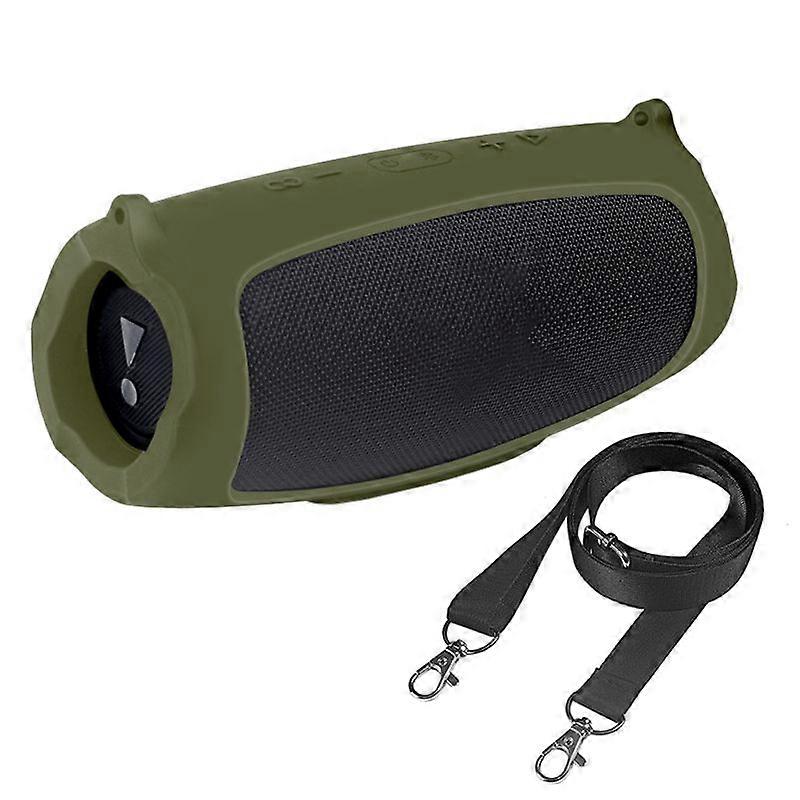 واقي من السيليكون لغطاء العلبة مع حزام ل -JBL Charge 5 مكبر صوت
