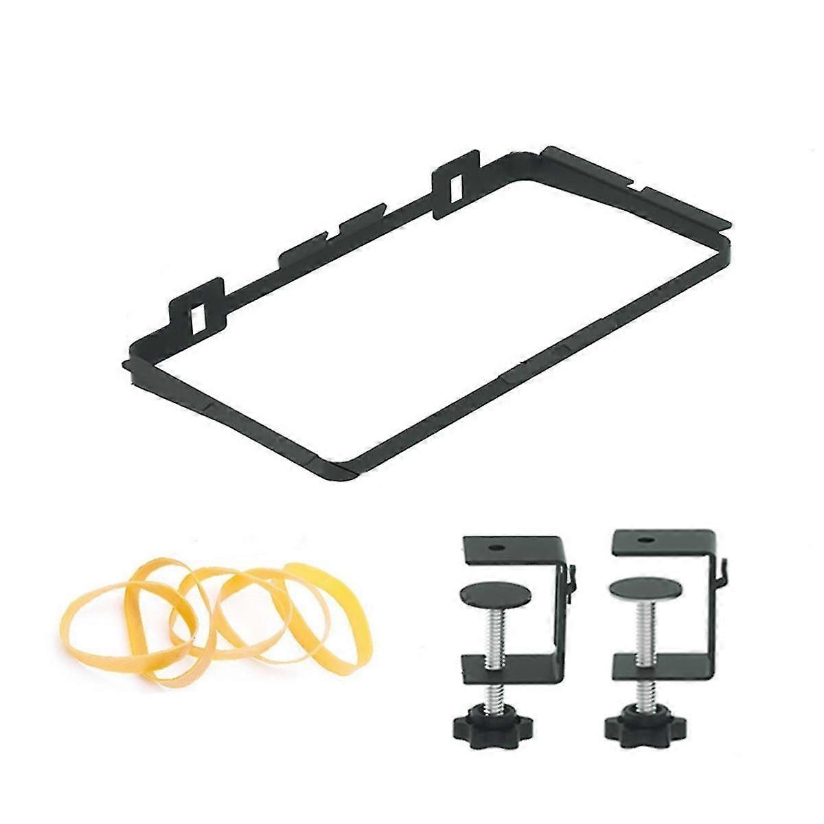 Trash Bag Holder, Stable Trash Bag Holder For Cabinet With Cloth Bag And Binder Clips, 11.8x5.9inch