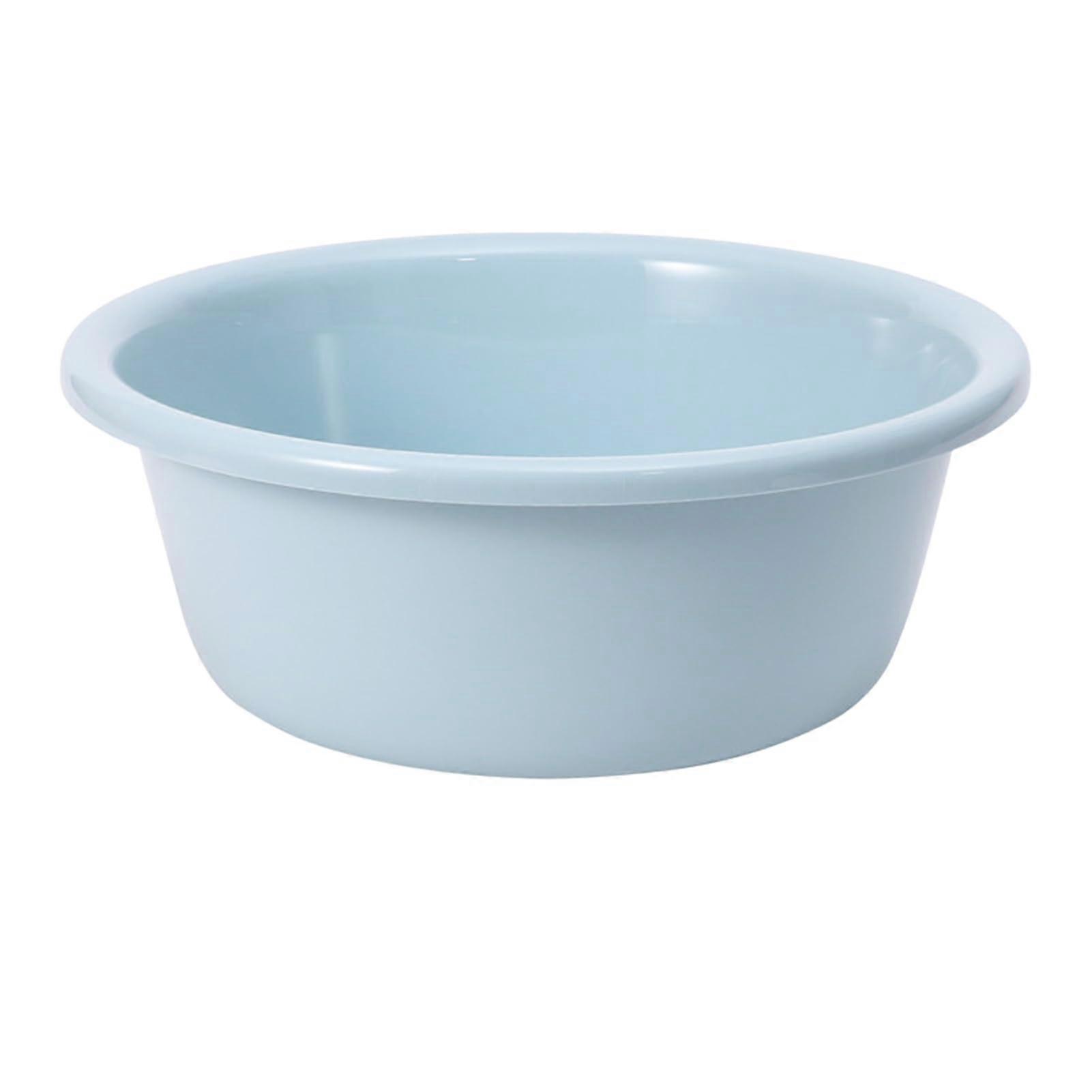 Washbasin, Basin, House Round Plastic Basin, Foldable Baby Student Dormitory Basin, Small Size, 29.5 x 10 cm, Blue Thickened Style