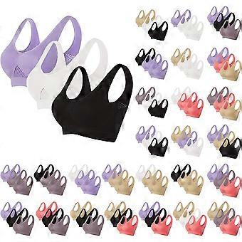 2025 Latest Model  Breathable Cool Liftup Air Bra, 3 Pack Sports Bra Large Size