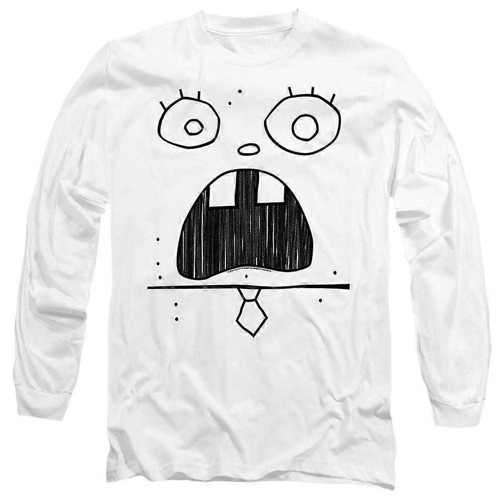 Svampbob Fyrkant unisex vuxen Doogle ansikte t-shirt
