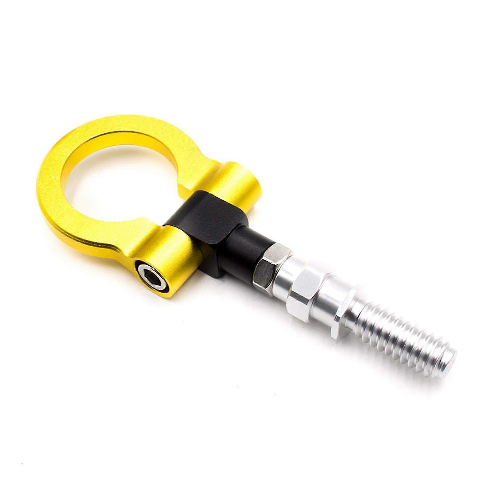 Tow Hook, Universal Racing Tow Eye for Cars, Compatible with Various Models, Colors: Blue, Red, Gold, Black, Silver