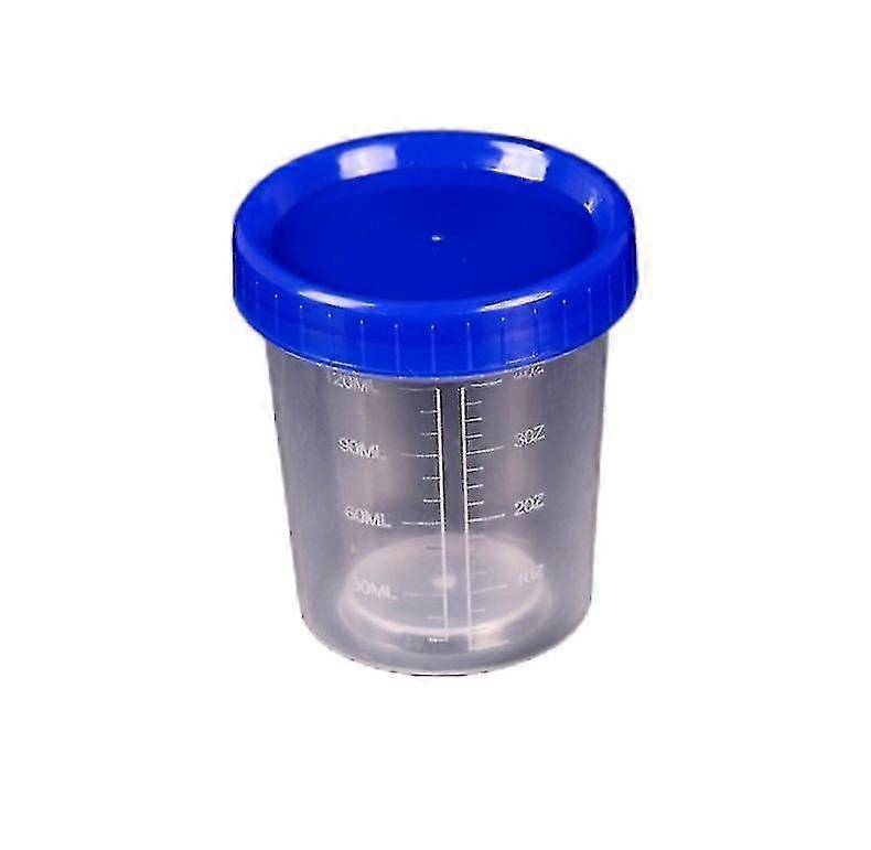 120ml Plastic Specimen Sample Jar Craft Container Urine Pot Cup With Lids