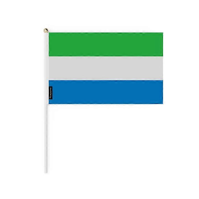 Miniature Flag - Multicolored - Sierra Leone - 20 x 30 cm - Pack of 50 pieces - Durable Polyester