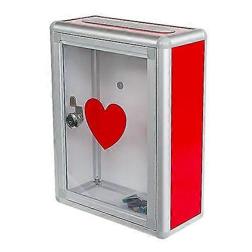 Fundraising Donation Box With Lock Public Ballot Box Voting Box Suggestion Box -HK25