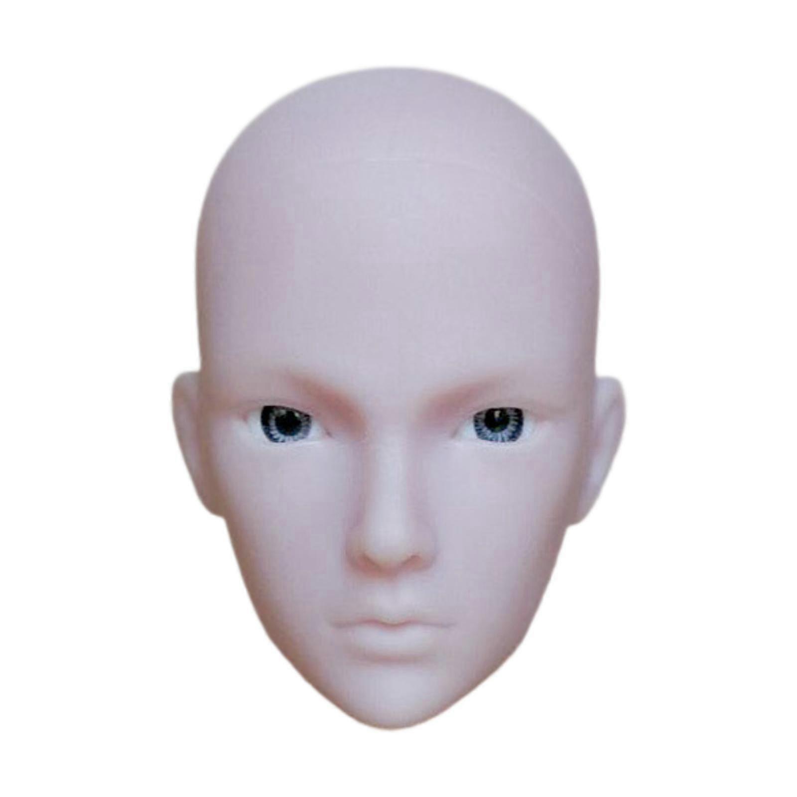1/6 BJD ドール ヘッドスカルプト 練習用パーツ用品 未塗装 ヘッド高 4cm