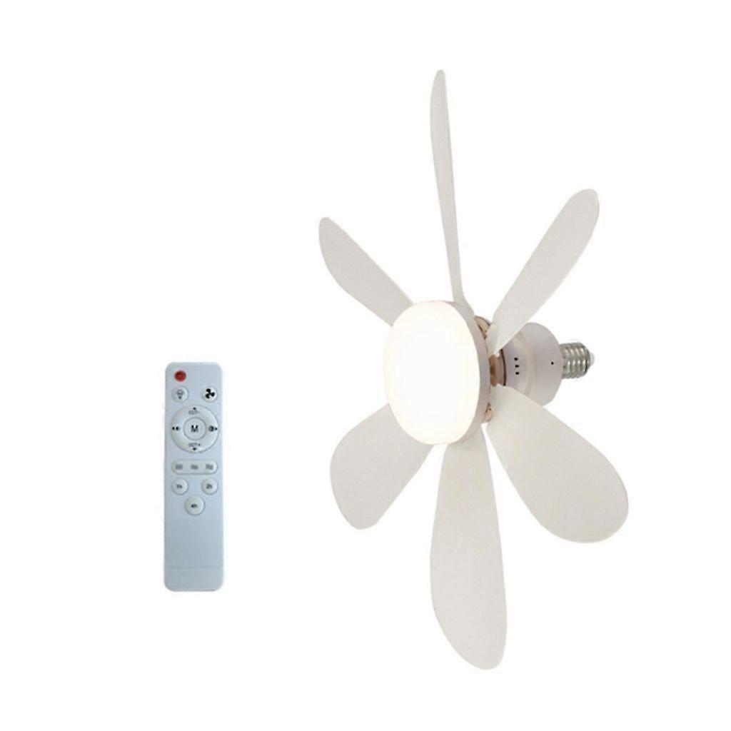 E27 Filettatura AC86V-265V Ventilatore Lampadario per Ufficio 3 Ingranaggi Regolabile LED Ventilatore