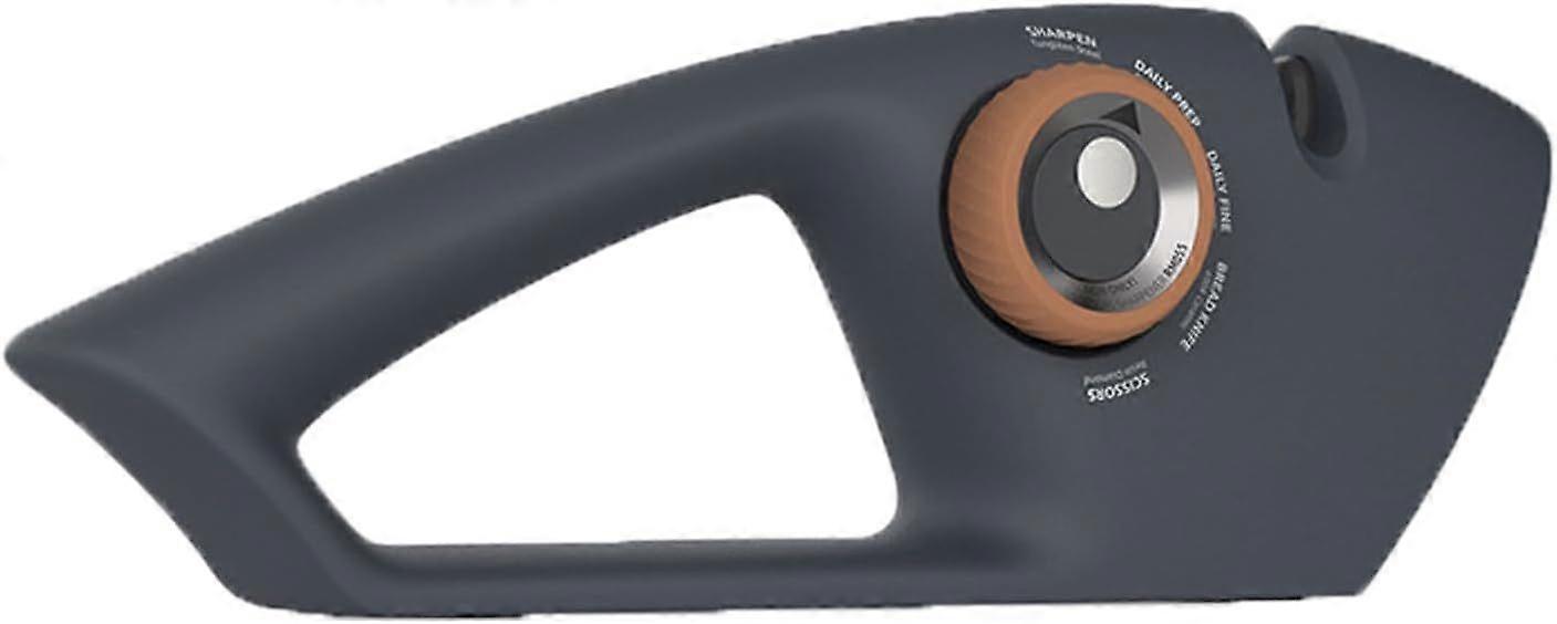 in 1 Professional Knife Sharpener - Tungsten Carbide & Ceramic Stone, Precision Sharpening System for Kitchen Knives/Scissors, Non-Slip Design Charco