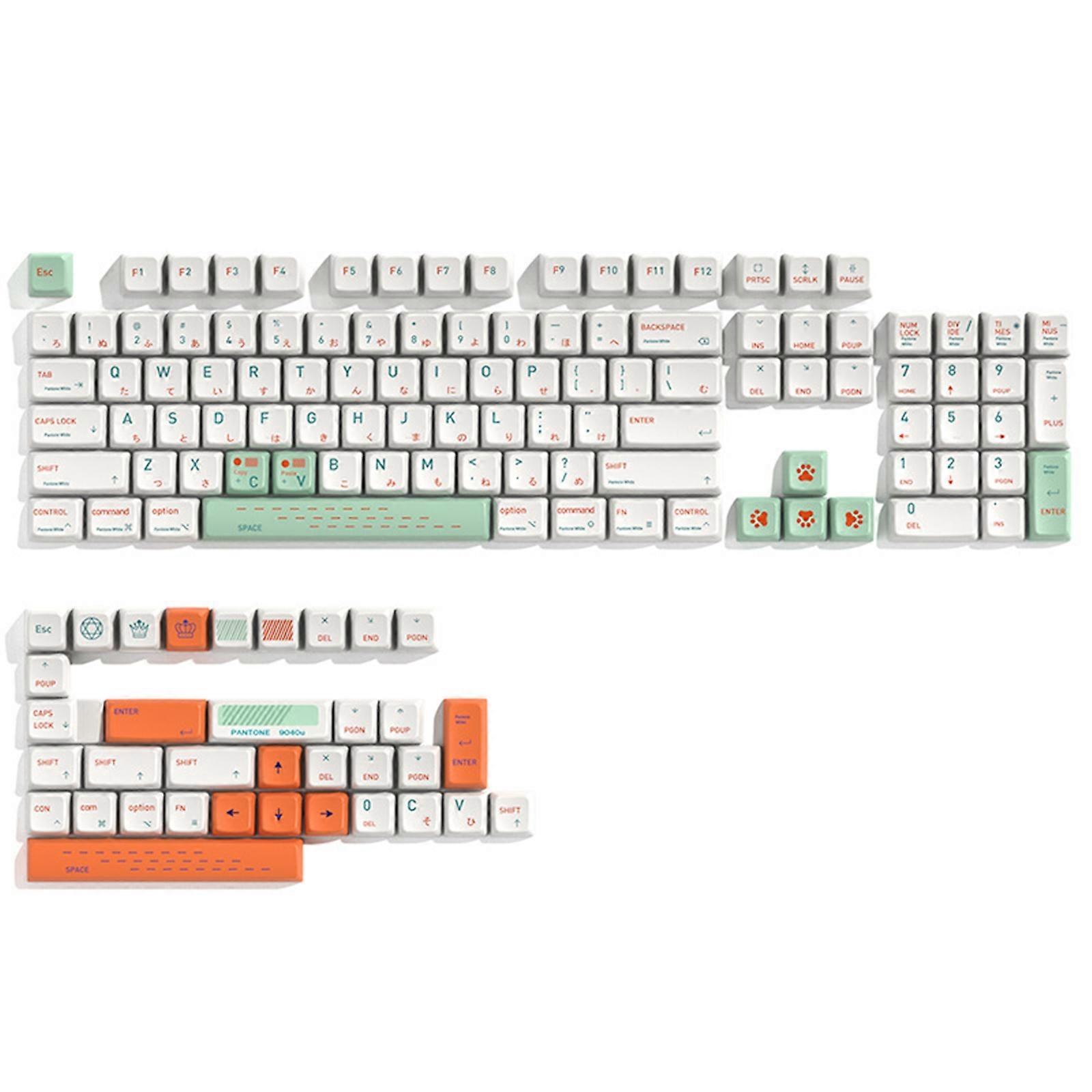 139 Keys/set MDA Profile Qingyan Keycap For Mechanical Keyboard PBT Dye Subbed Key Caps for CherryMX Switches