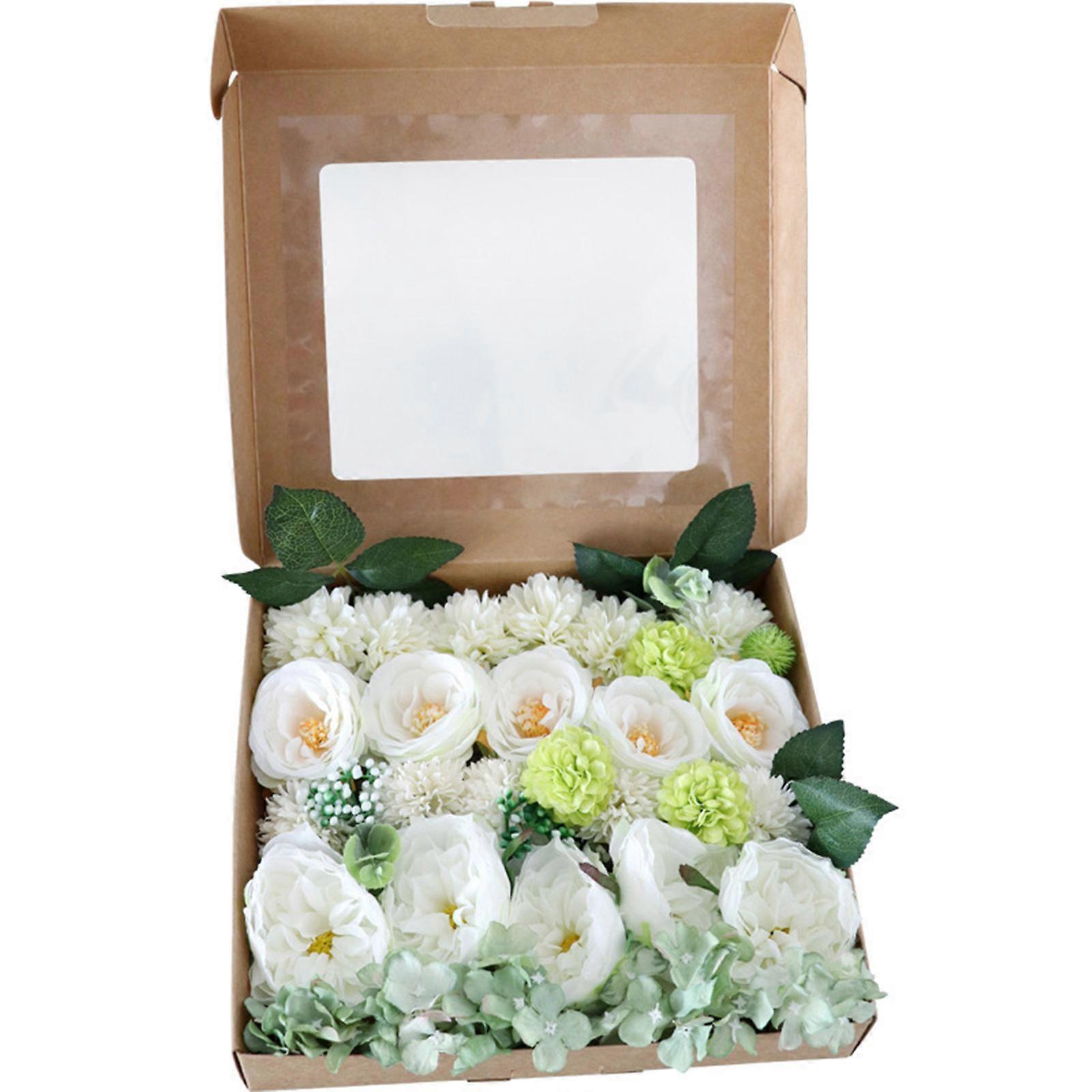 Τεχνητά λουλούδια Combo Box Set για DIY Νυφικές Ανθοδέσμες Γάμου Μπουτονιέ Κεντρικά κομμάτια Γιρλάντες Floral Διάταξη