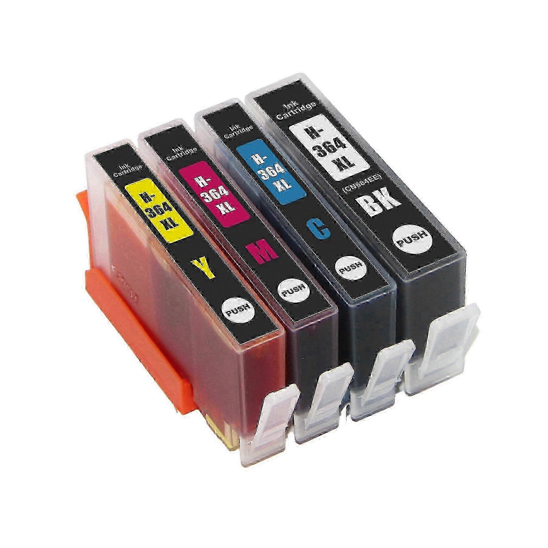 4-Pack High-Yield Ink Cartridges Compatible with 364/364XL Printers