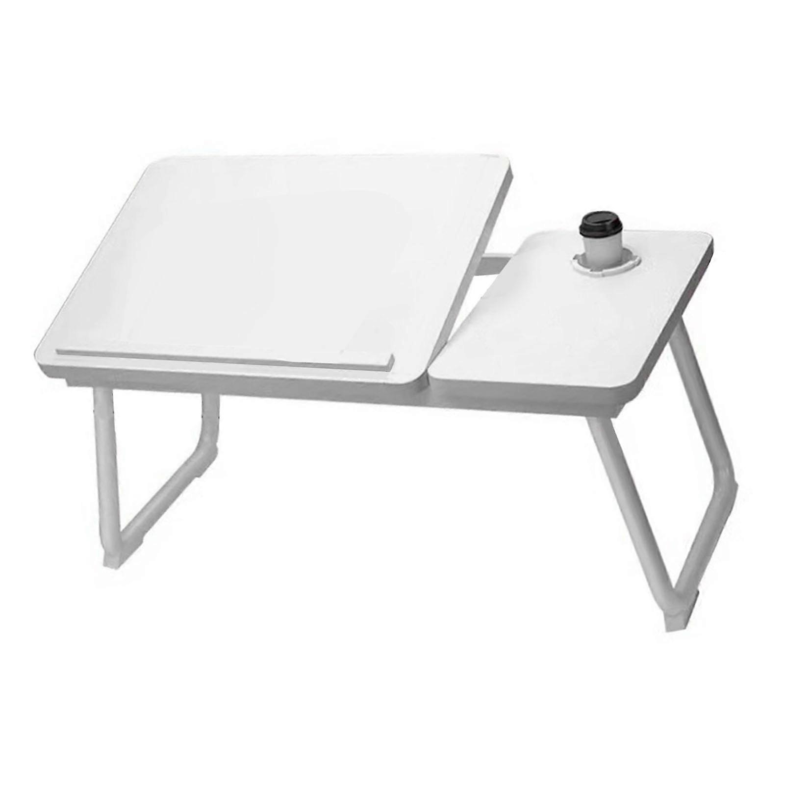 Multifunctional Folding Bed Table 555x235x250mm with Cup Holder