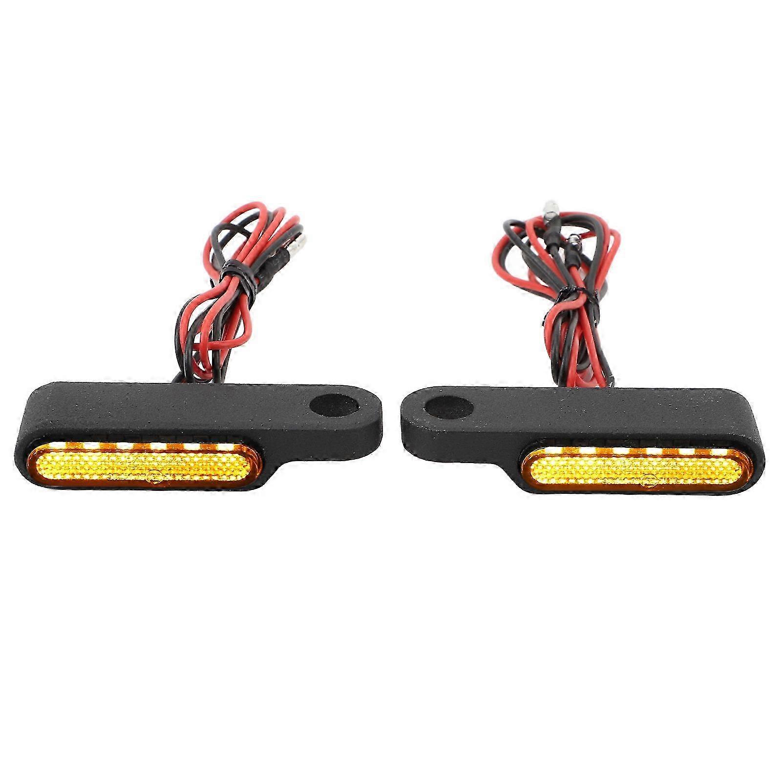 2025 DC 12V Motorcycle Handlebar Blinker Indicators Amber Color Mini LED Turn Signals Light for CB1000R CB1300 CB600F Hornat