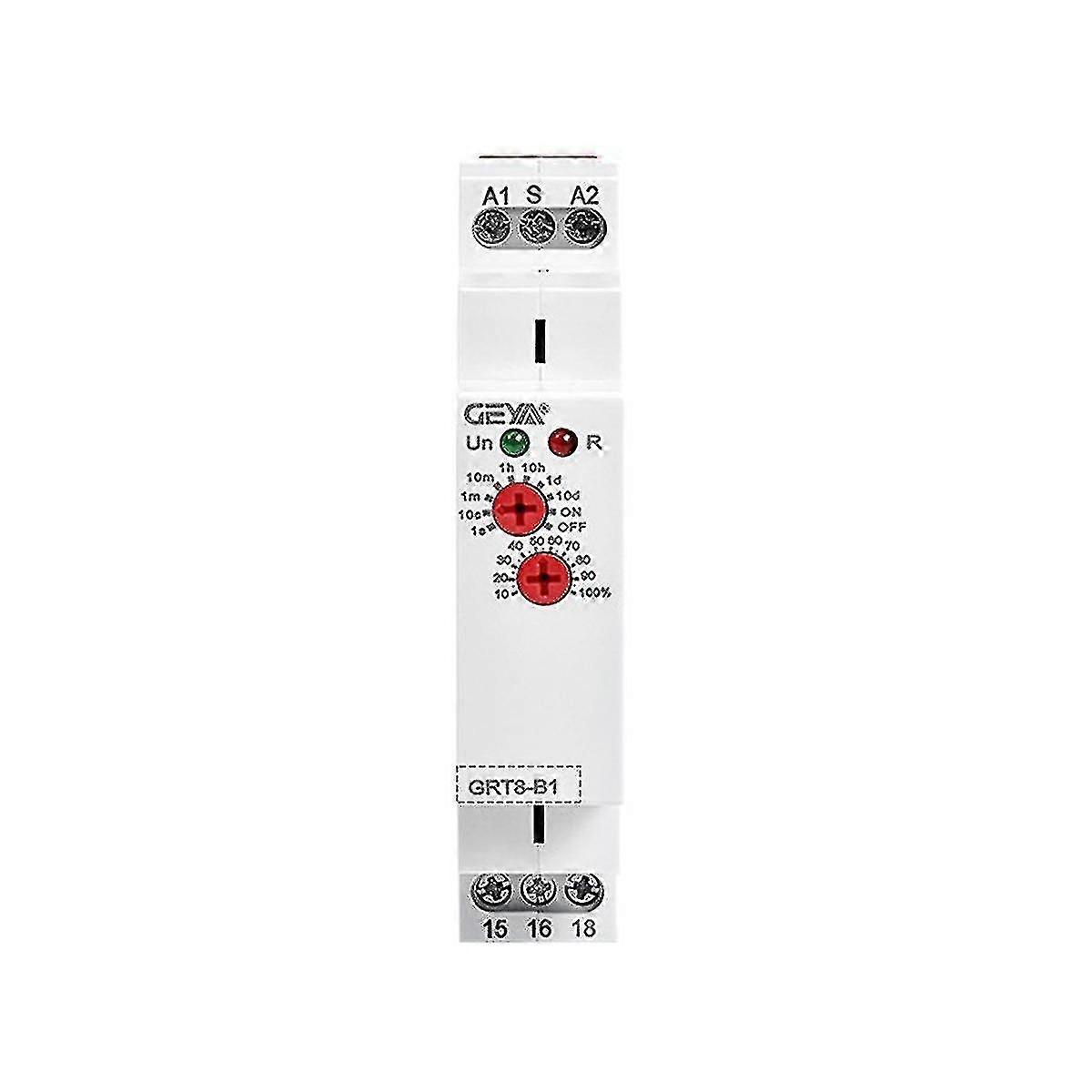 16A 230V AC Off Delay Timer Relay Switch, GRT8-B1 Electronic Time Delay Control Relay