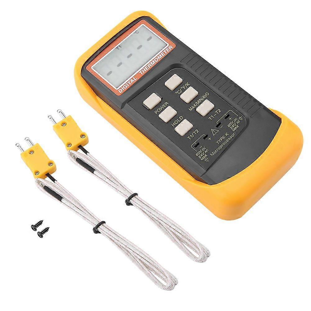 High quality -50C to 1300C Dual Channel K-Type Digital Thermocouple Digital
