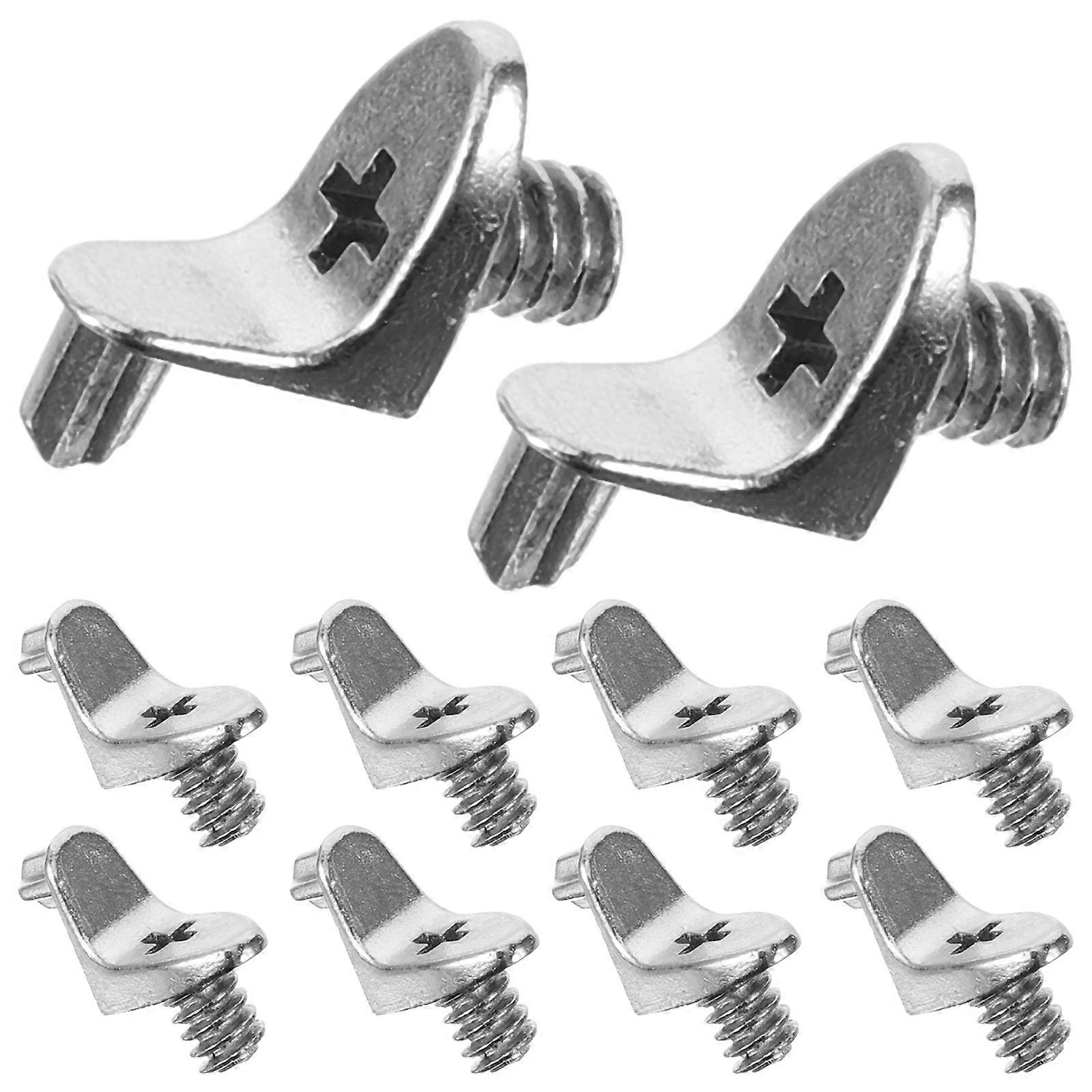 10pcs Alloy Shelf Support Pegs for Cabinet Shelves – Easy Installation for Wood and Glass, Enhanced Storage Stability