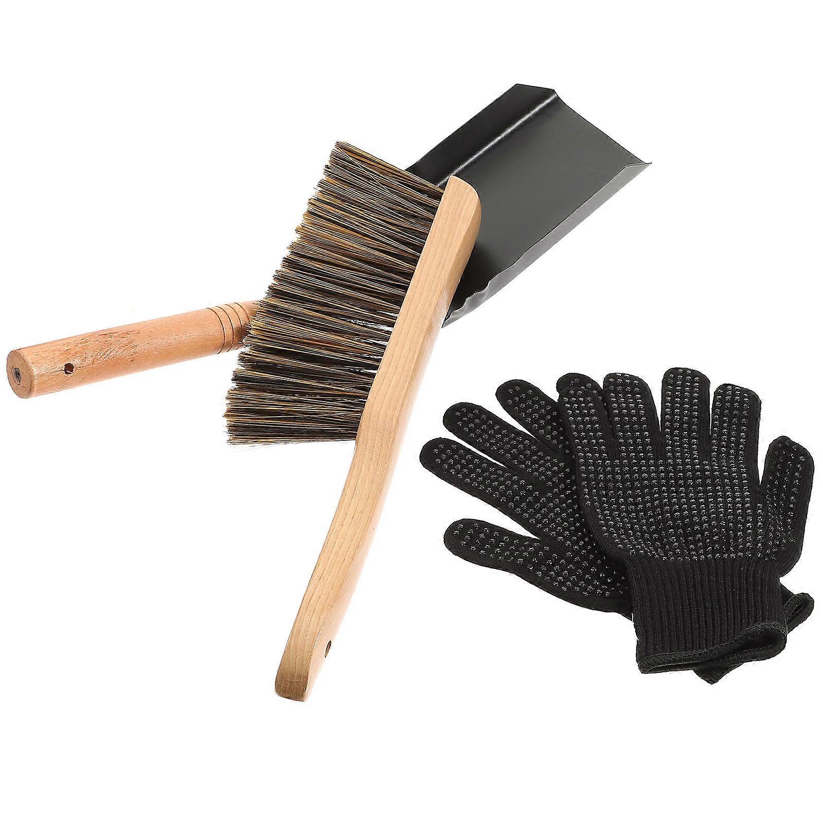 Fireplace Ash Removal Tools with Brush and Practical Design