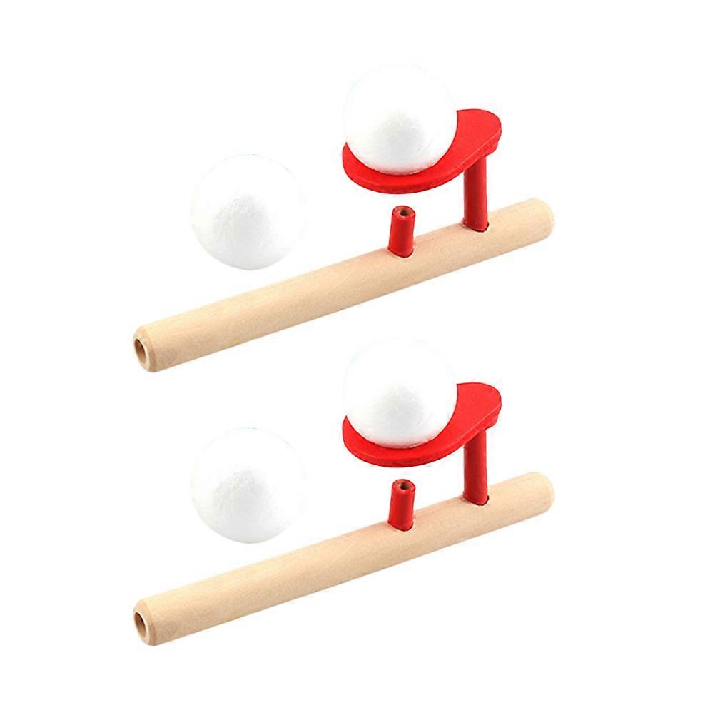 Wooden Ball Blowing Children, Great Party Accessory for Skill Building