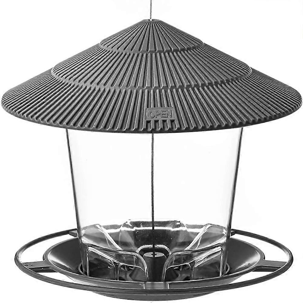 Bird Feeders Outdoor Hanging Squirrel Proof Easy Clean Fill Adjustable Feeder With Multi Hole Dispenser Holder Model A
