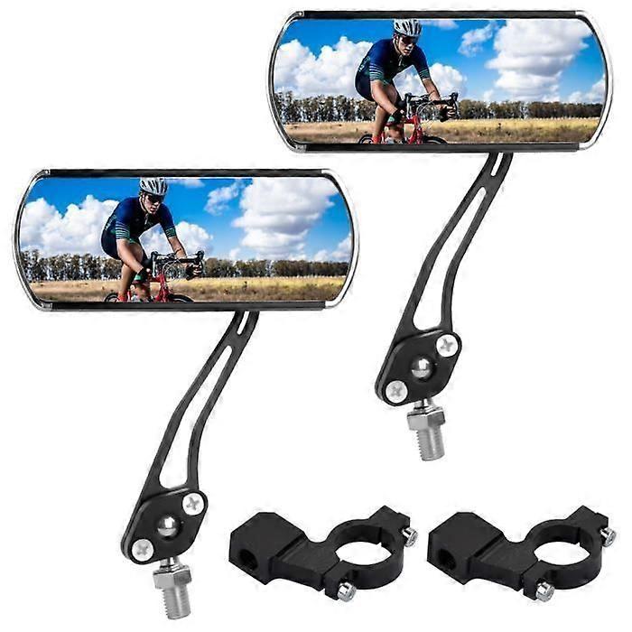 Set of 2 Bicycle Mirrors Adjustable 360 and Rotatable Bicycle Rearview Mirrors Bike Mirrors