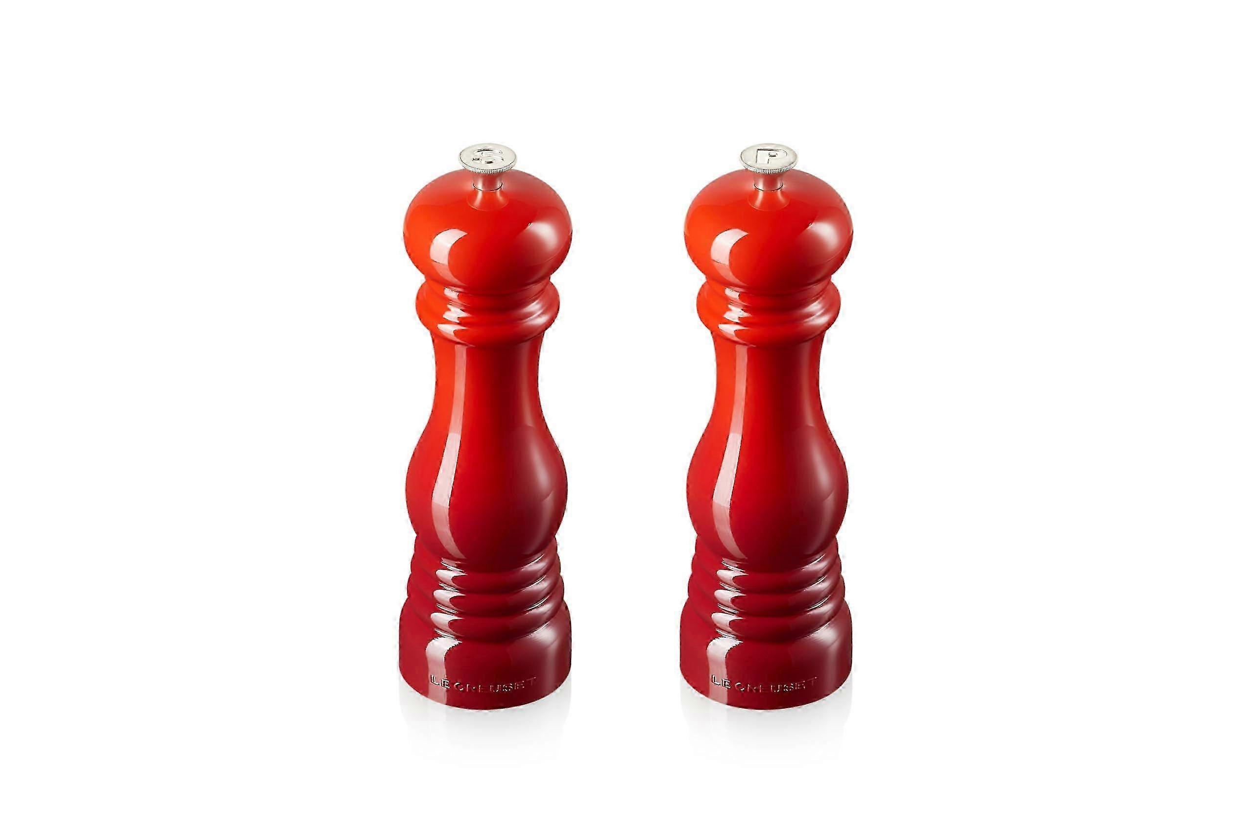 Conjunto de Moinho de Sal e Pimenta Cerise 8 Polegadas para Cozinha - Moedor Ajustável
