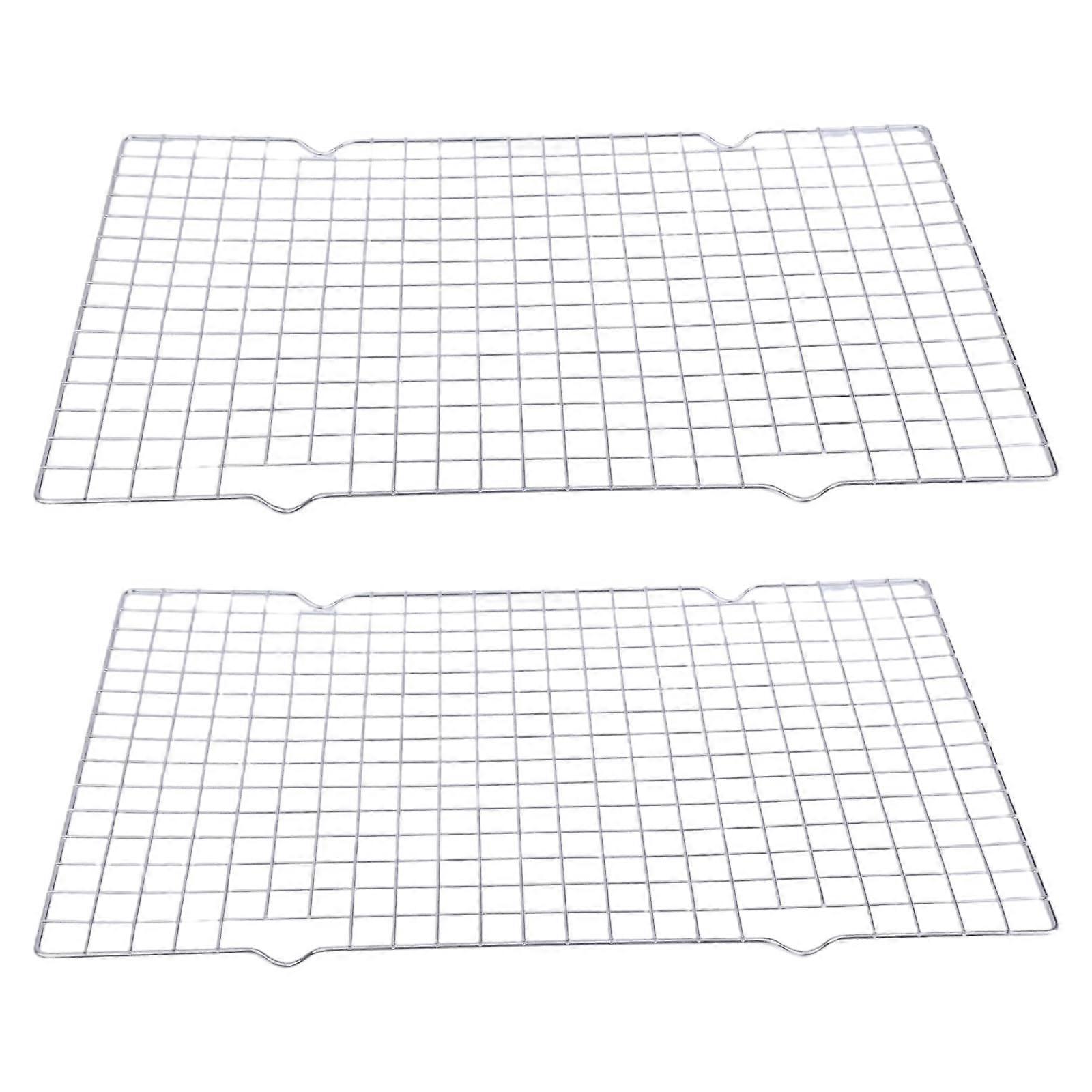 Stainless Steel Baking Sheets, Oven Safe, 2-Pack for Cookies, Bacon, Grilling, and Pastries