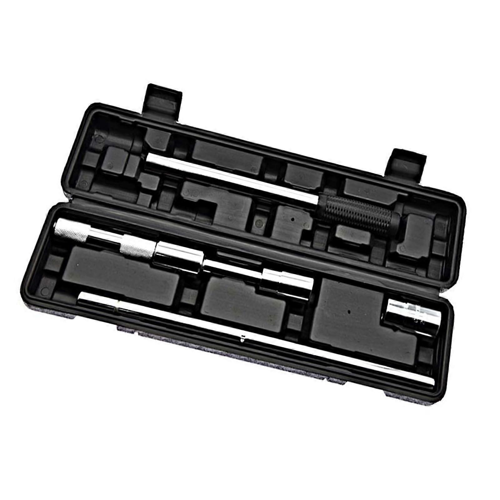 Universally Extended Lugs Wrench, 4 Way Tire Iron Nut Wrench Set with Storage Box and Standard Socket 17/19/21/23mm Ref: 5601