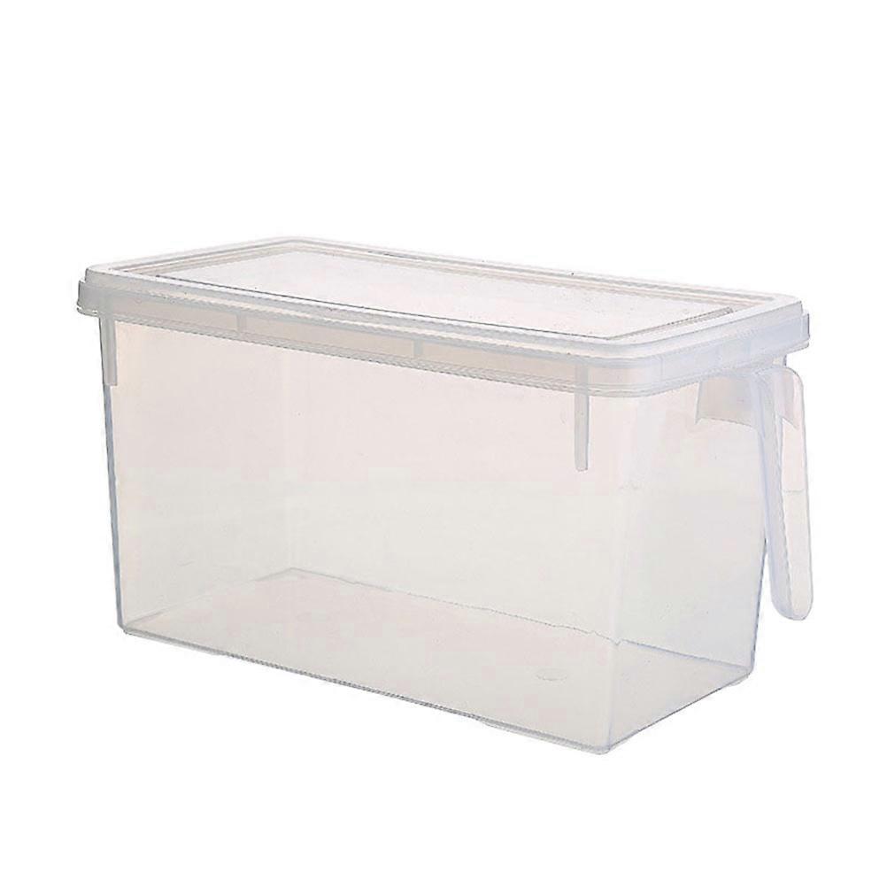Refrigerator Organizer Box 5L Size Food Storage Container Transparent Plastic For Kitchen Use 1Pack