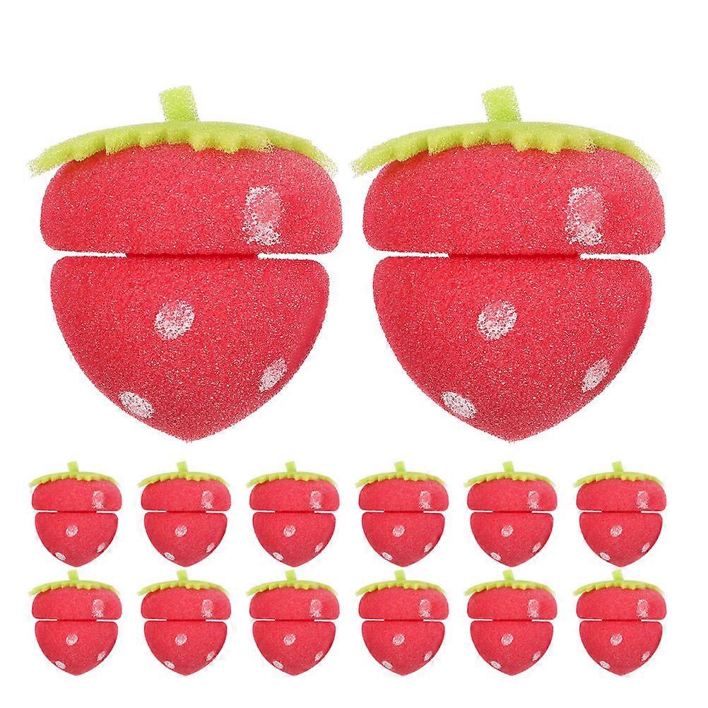 Hair Sponge Roller Styling Tools For Home Use Red 00X6 00X6 00CM Creating Waves 24Pcs