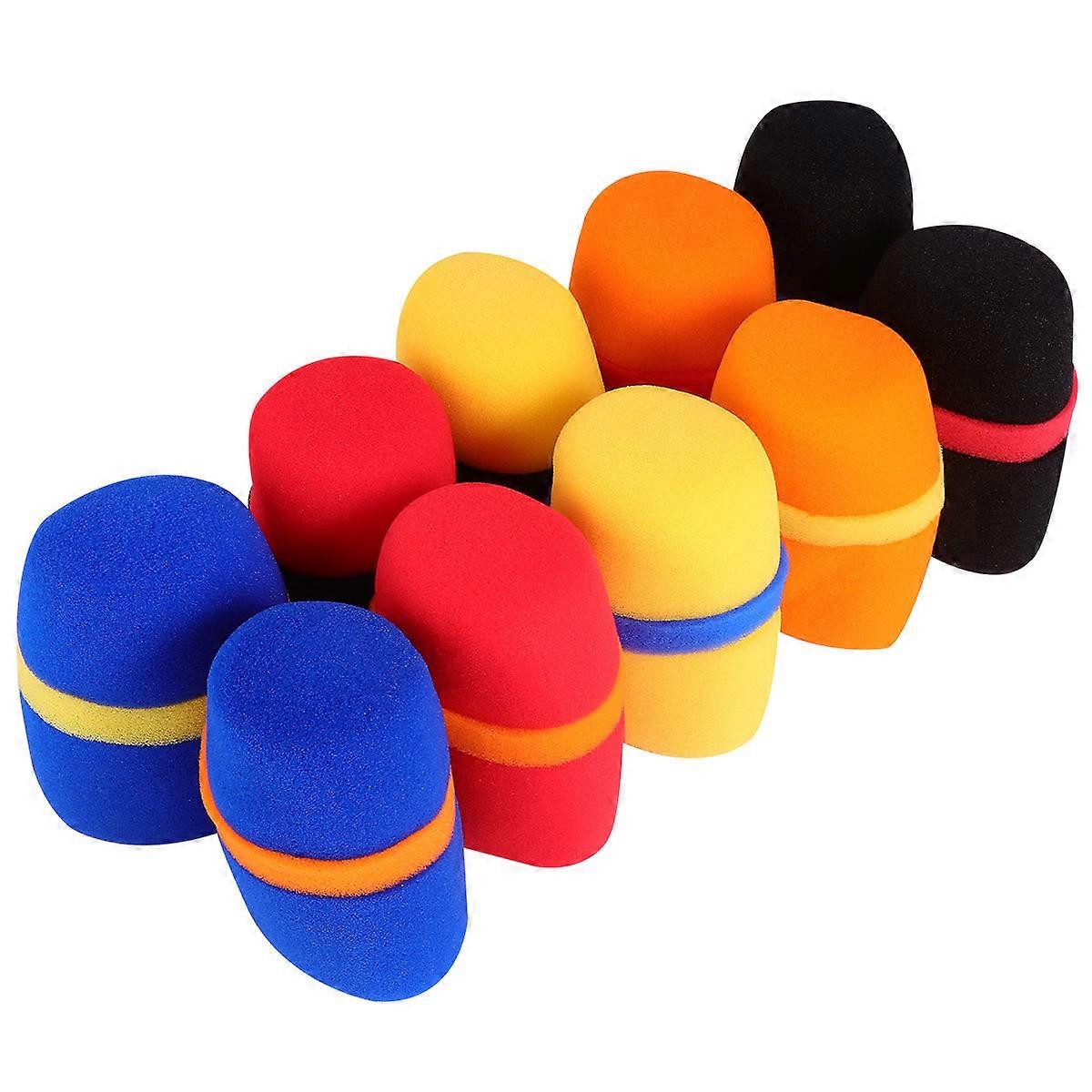 Sponge Cover for Mic Microphone Cushions Conference Room Accessory Noise Reduction 10Pcs