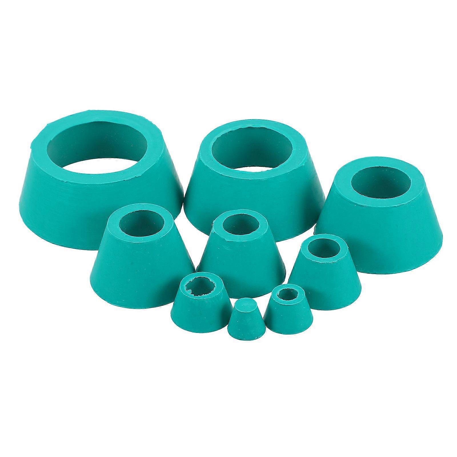 8pcs Filter Adapter Buchner Funnel Flask Cones Tapered Collar Rubber Stoppers