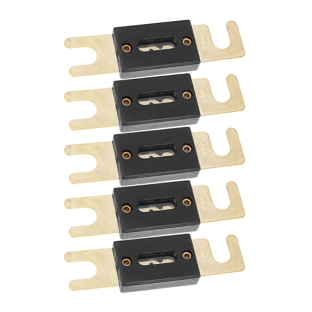 Automotive Fuses ANL Inline Fuse Electrical Equipment Protection Black 5Pcs