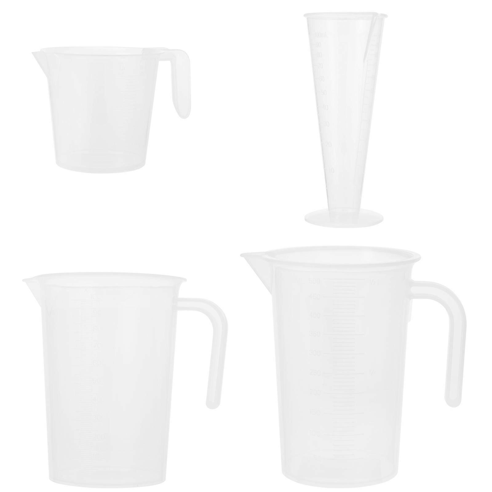 Measuring Jug Cup Transparent Measuring Cups Home Use Baking Tools 4Pcs