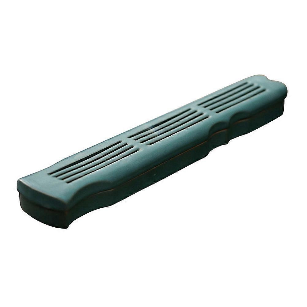 Ceramic Incense Burner Indoor Ornament Study Room Accessory 25.3x4.6cm 1Pcs