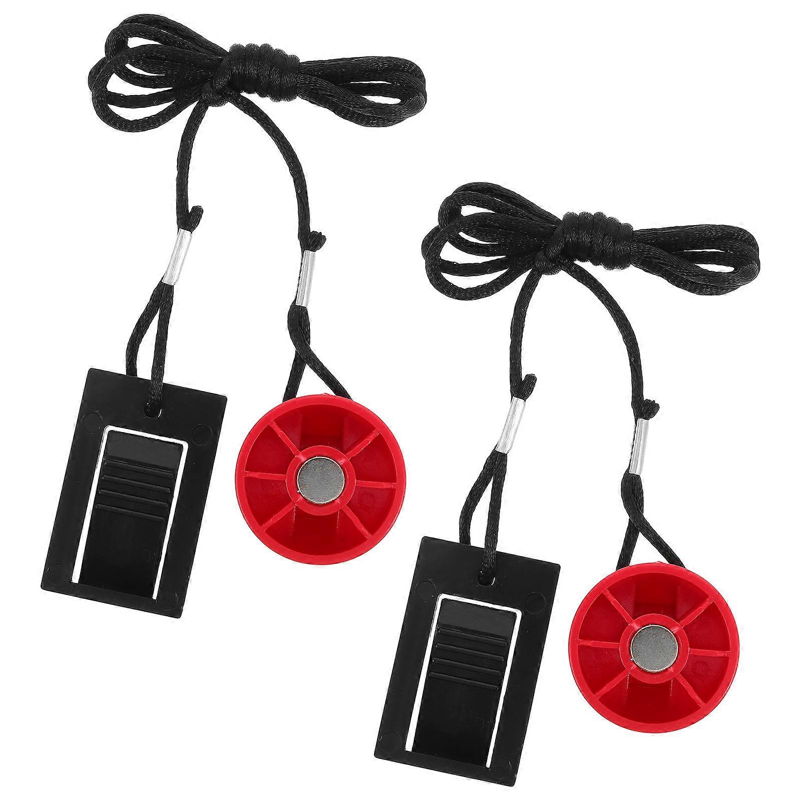 Treadmill Accessories Universal Treadmill Magnet Key For Workouts Emergency Situations Abs Material 2Pcs